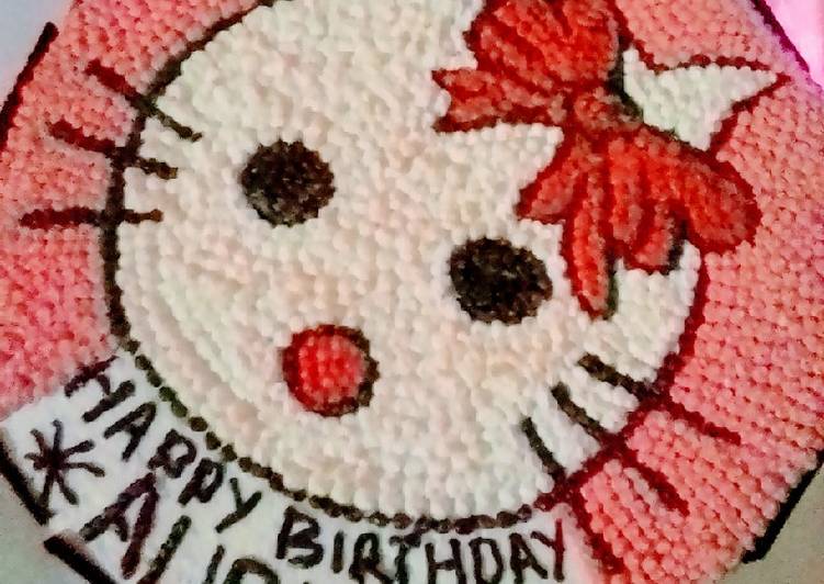 Detail Kue Hello Kitty Bulat Nomer 23