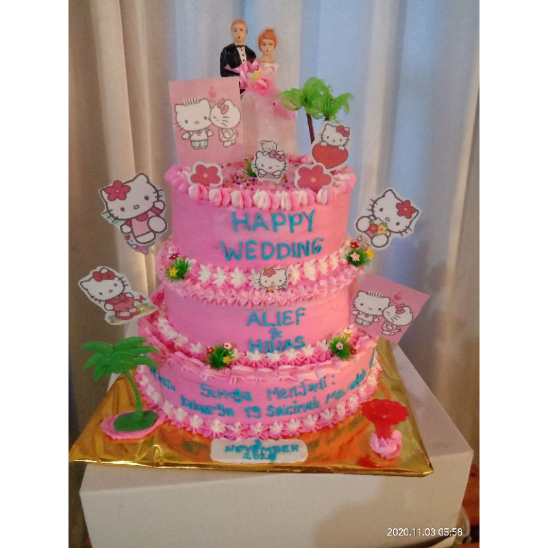 Detail Kue Pernikahan Hello Kitty Nomer 3