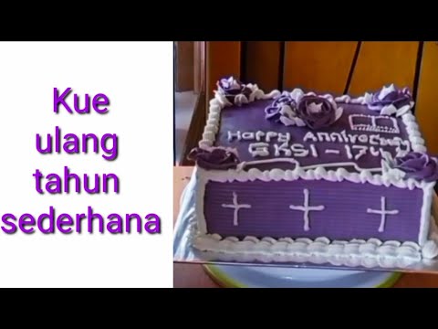 Detail Kue Ulang Tahun Persegi Sederhana Nomer 36