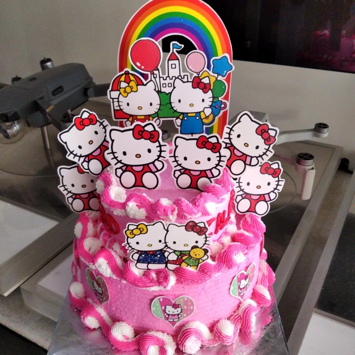 Detail Kue Ulang Tahun Tema Hello Kitty Nomer 36