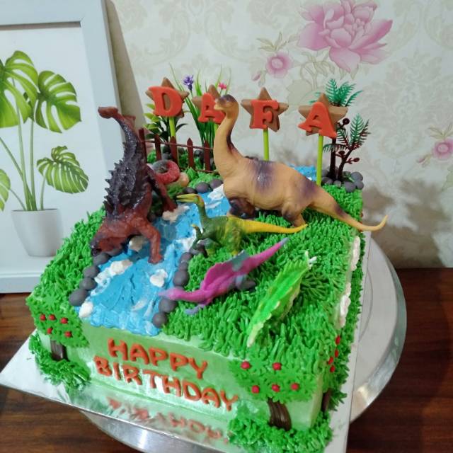 Detail Kue Ultah Dinosaurus Buttercream Nomer 14