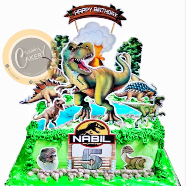 Detail Kue Ultah Dinosaurus Buttercream Nomer 18