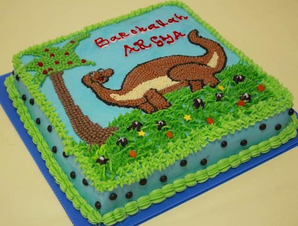 Detail Kue Ultah Dinosaurus Buttercream Nomer 19