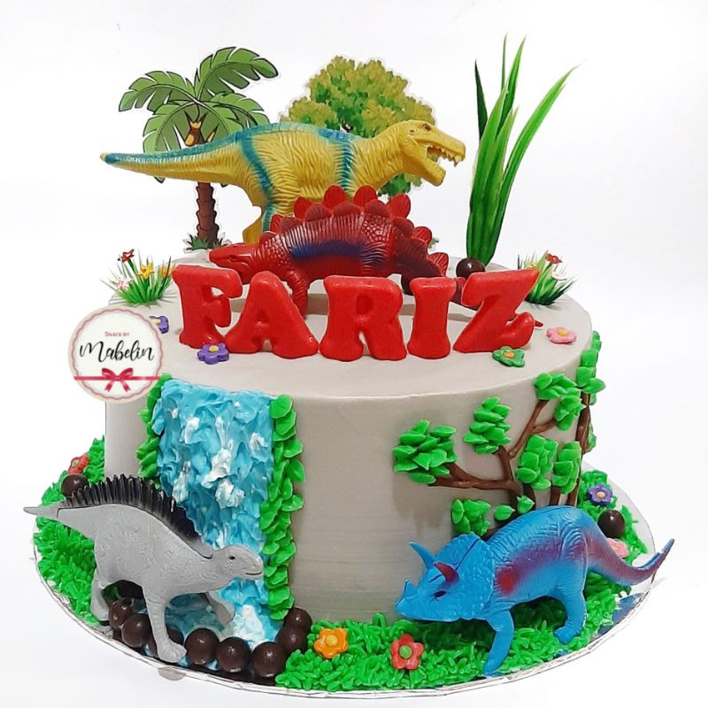 Detail Kue Ultah Dinosaurus Buttercream Nomer 20