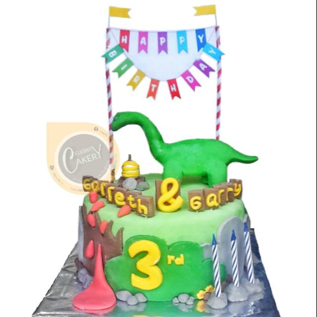 Detail Kue Ultah Dinosaurus Buttercream Nomer 48