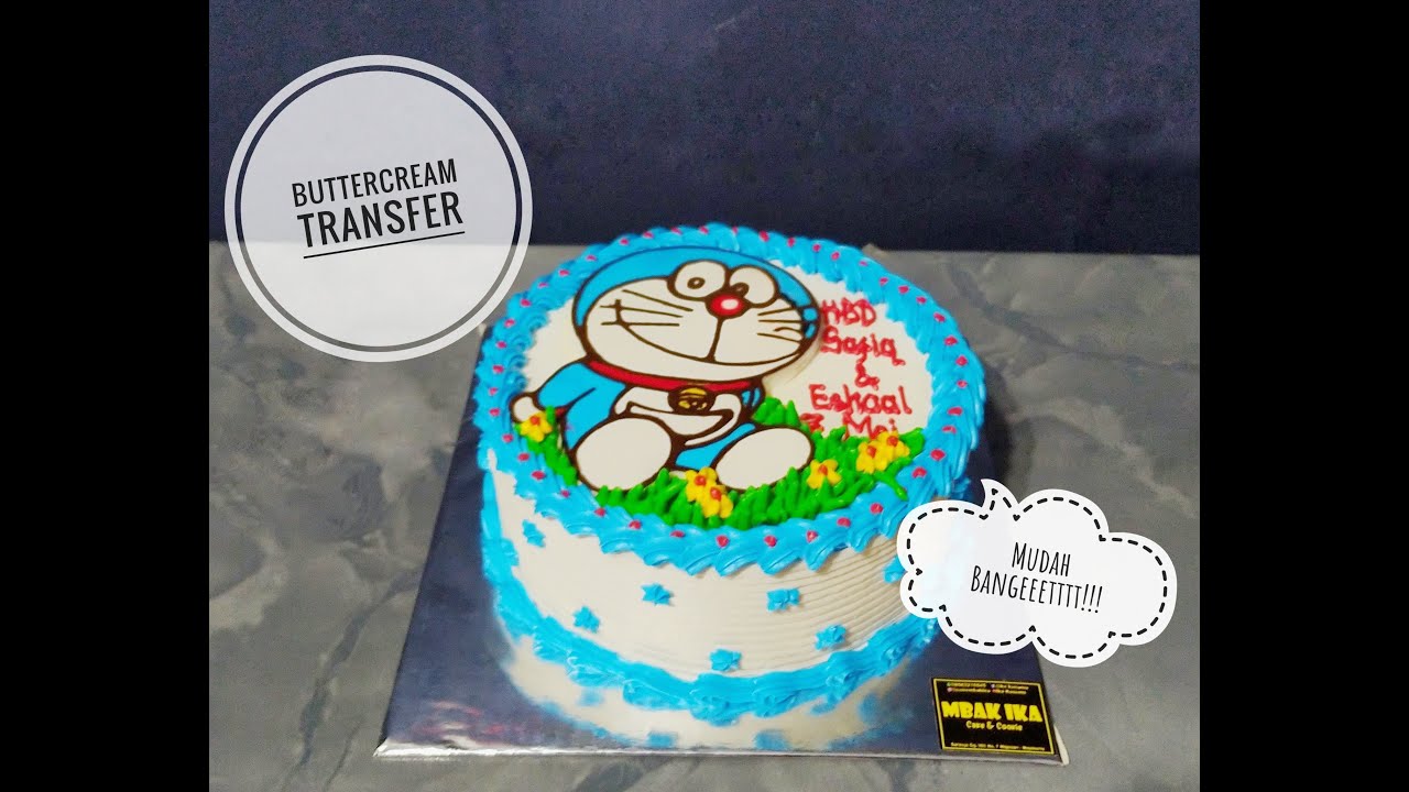 Kue Ultah Doraemon Buttercream - KibrisPDR
