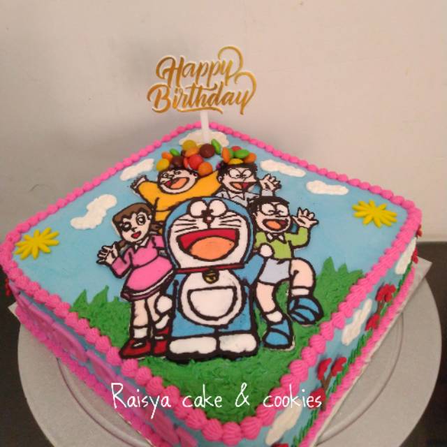 Detail Kue Ultah Doraemon Buttercream Nomer 7