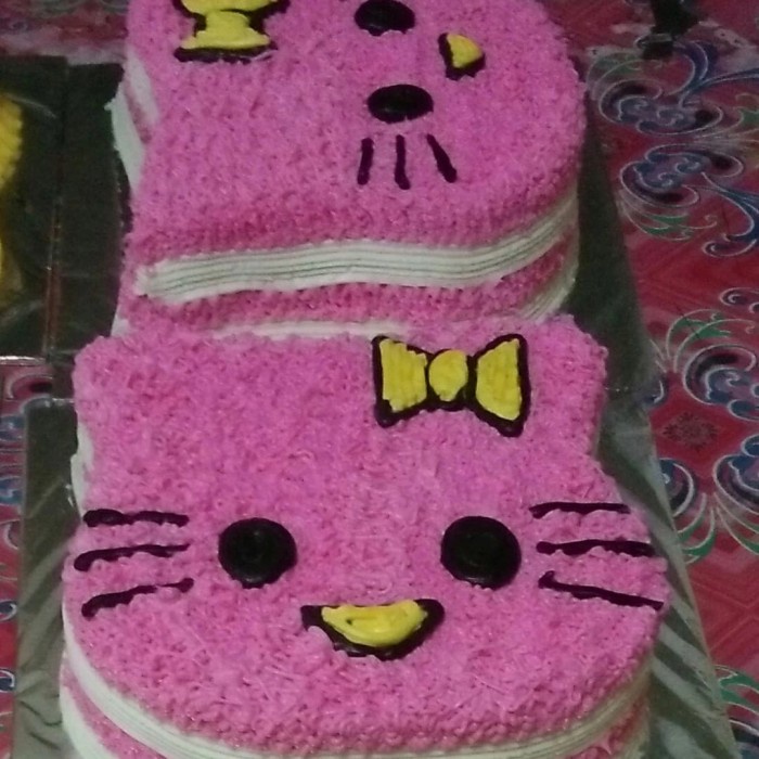 Detail Kue Ultah Hello Kitty Pink Nomer 52