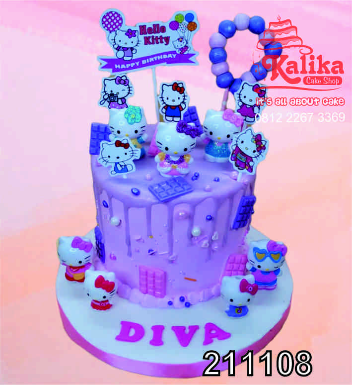 Detail Kue Ultah Hello Kitty Ungu Nomer 13