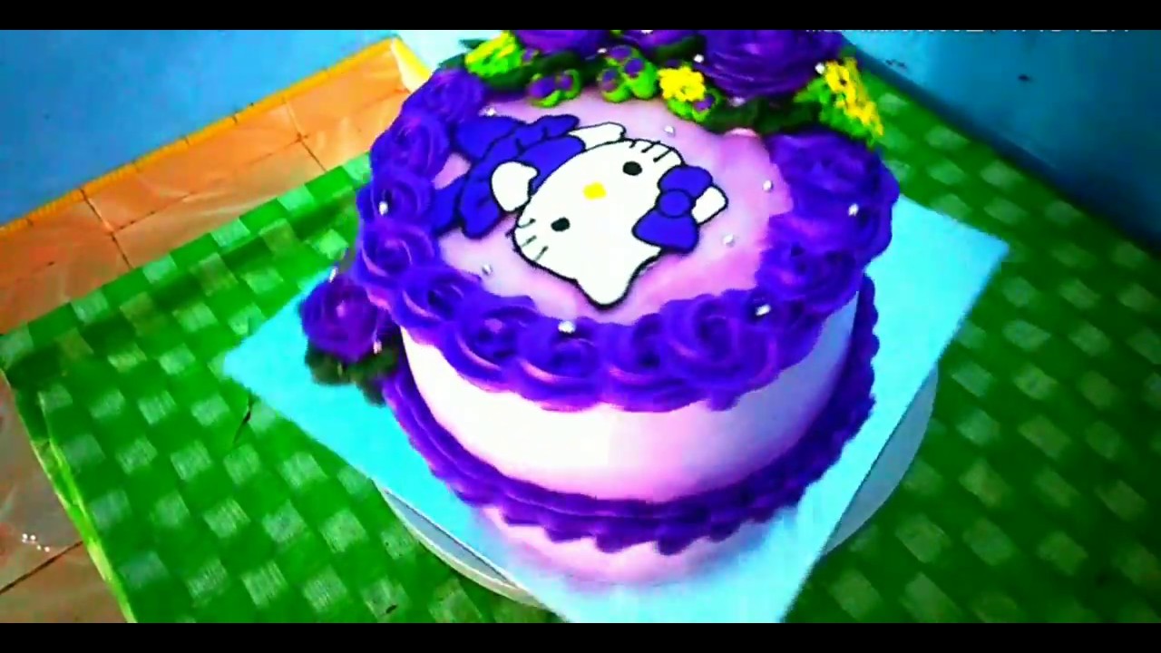 Detail Kue Ultah Hello Kitty Ungu Nomer 16