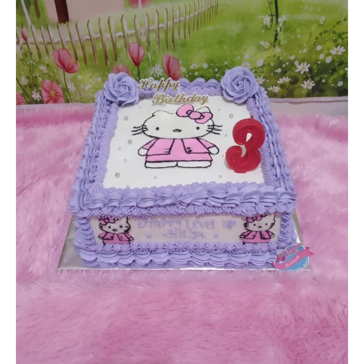 Detail Kue Ultah Hello Kitty Ungu Nomer 17