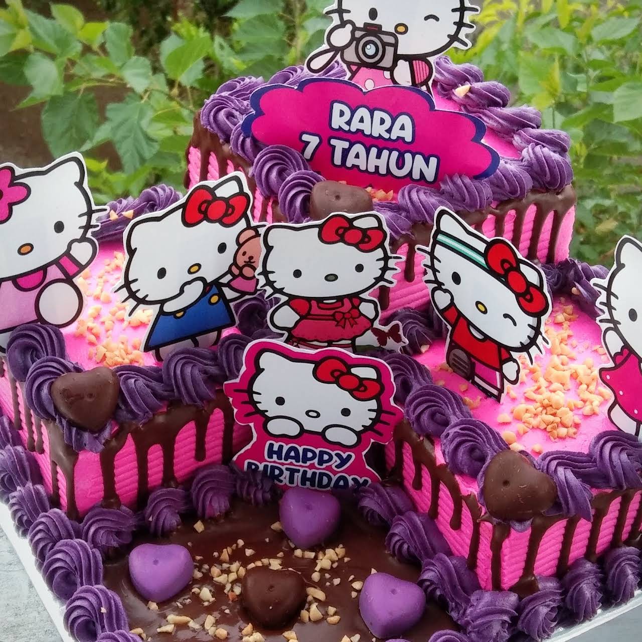 Detail Kue Ultah Hello Kitty Ungu Nomer 32