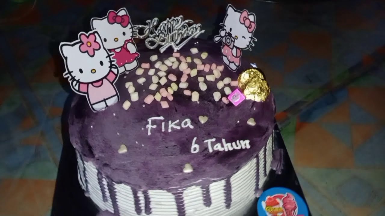 Detail Kue Ultah Hello Kitty Ungu Nomer 8