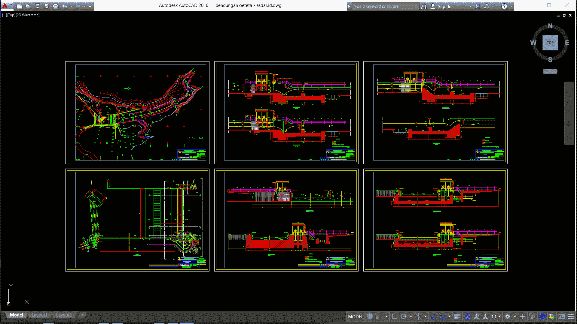 Detail Kumpulan Gambar Cad Bangunan Air Nomer 23