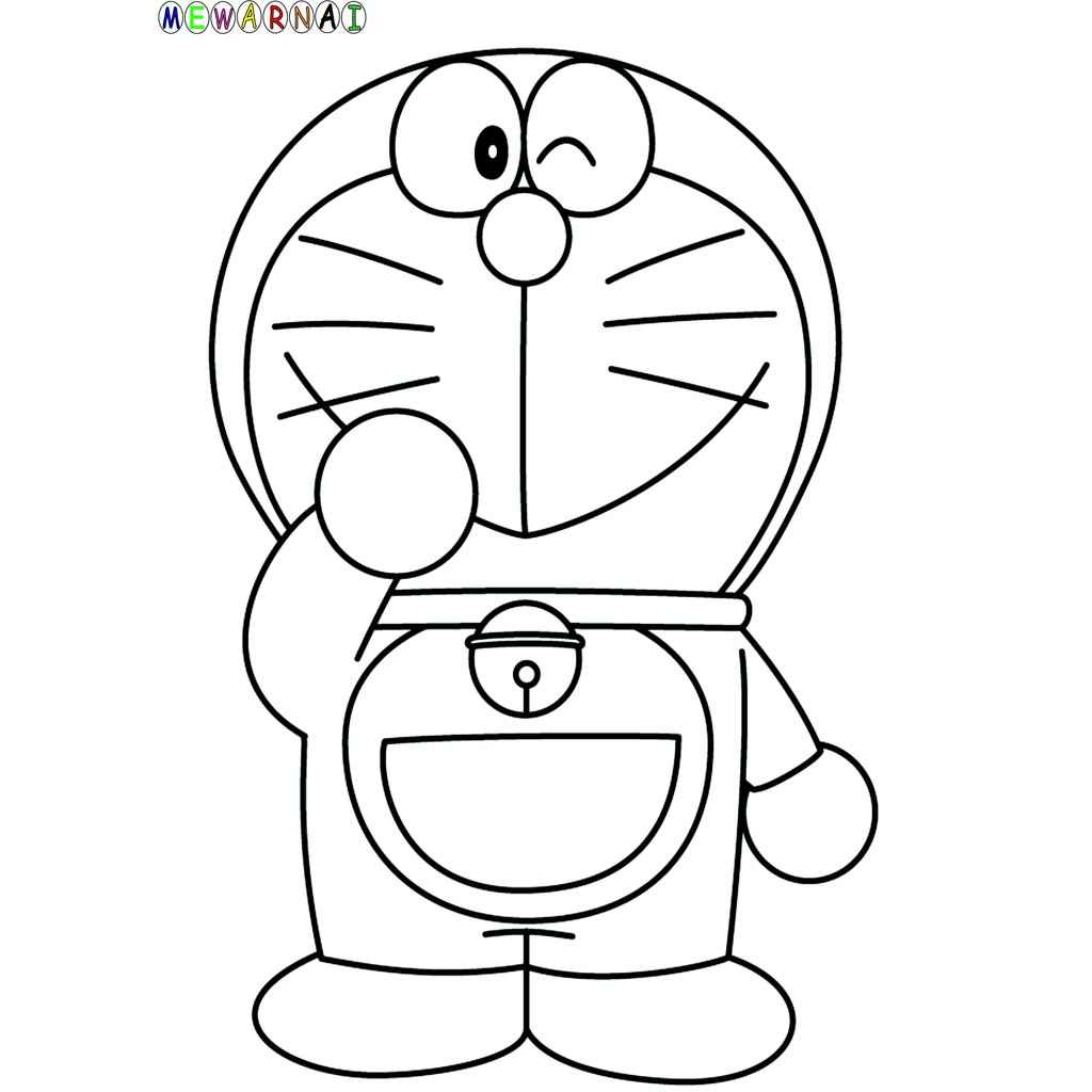 Detail Kumpulan Gambar Mewarnai Doraemon Nomer 36