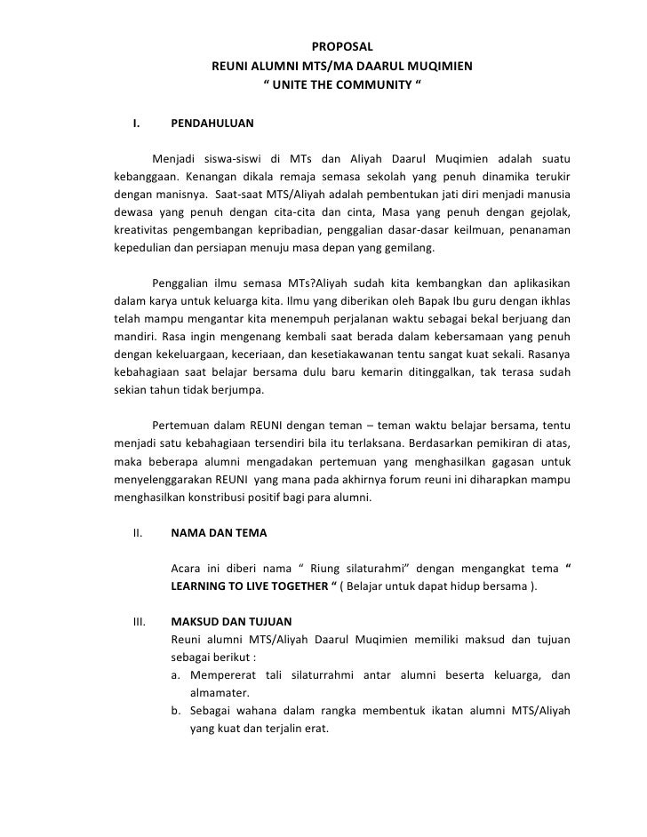 Detail Kumpulan Proposal Reuni Smp Nomer 3