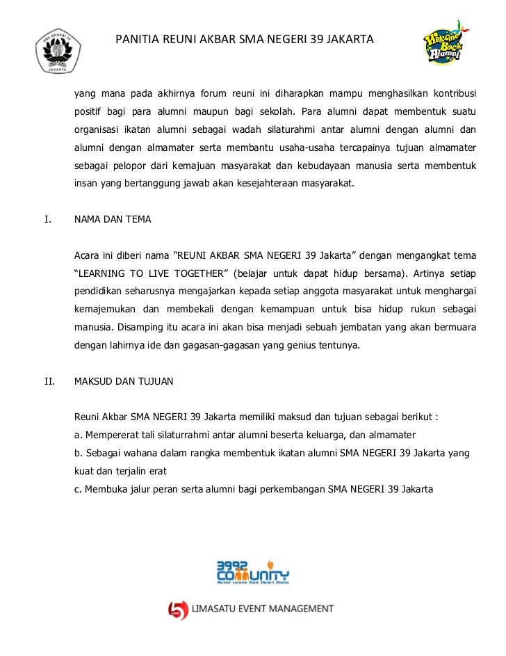 Detail Kumpulan Proposal Reuni Smp Nomer 4