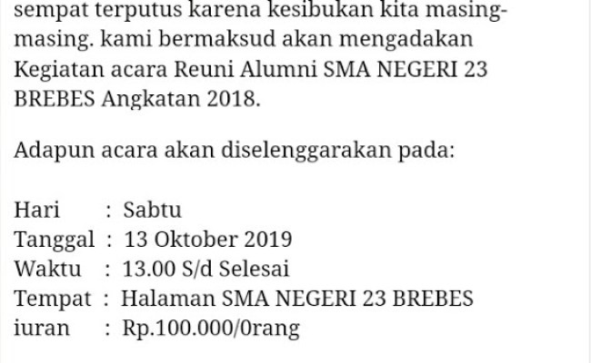 Detail Kumpulan Proposal Reuni Smp Nomer 37