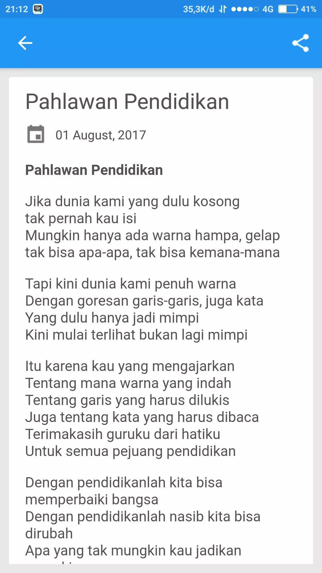 Detail Kumpulan Puisi Pendidikan Nomer 2