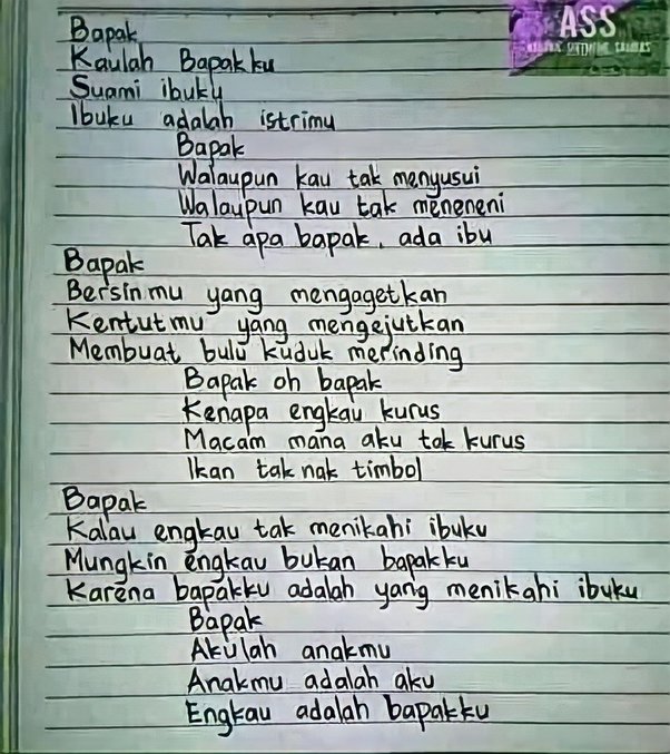 Detail Kumpulan Puisi Tentang Ayah Dan Ibu Nomer 14