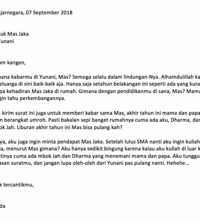 Detail Kumpulan Surat Pribadi Untuk Guru Nomer 7