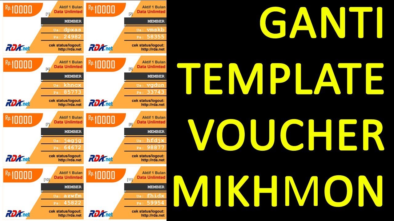 Detail Kumpulan Template Voucher Mikrotik Nomer 24