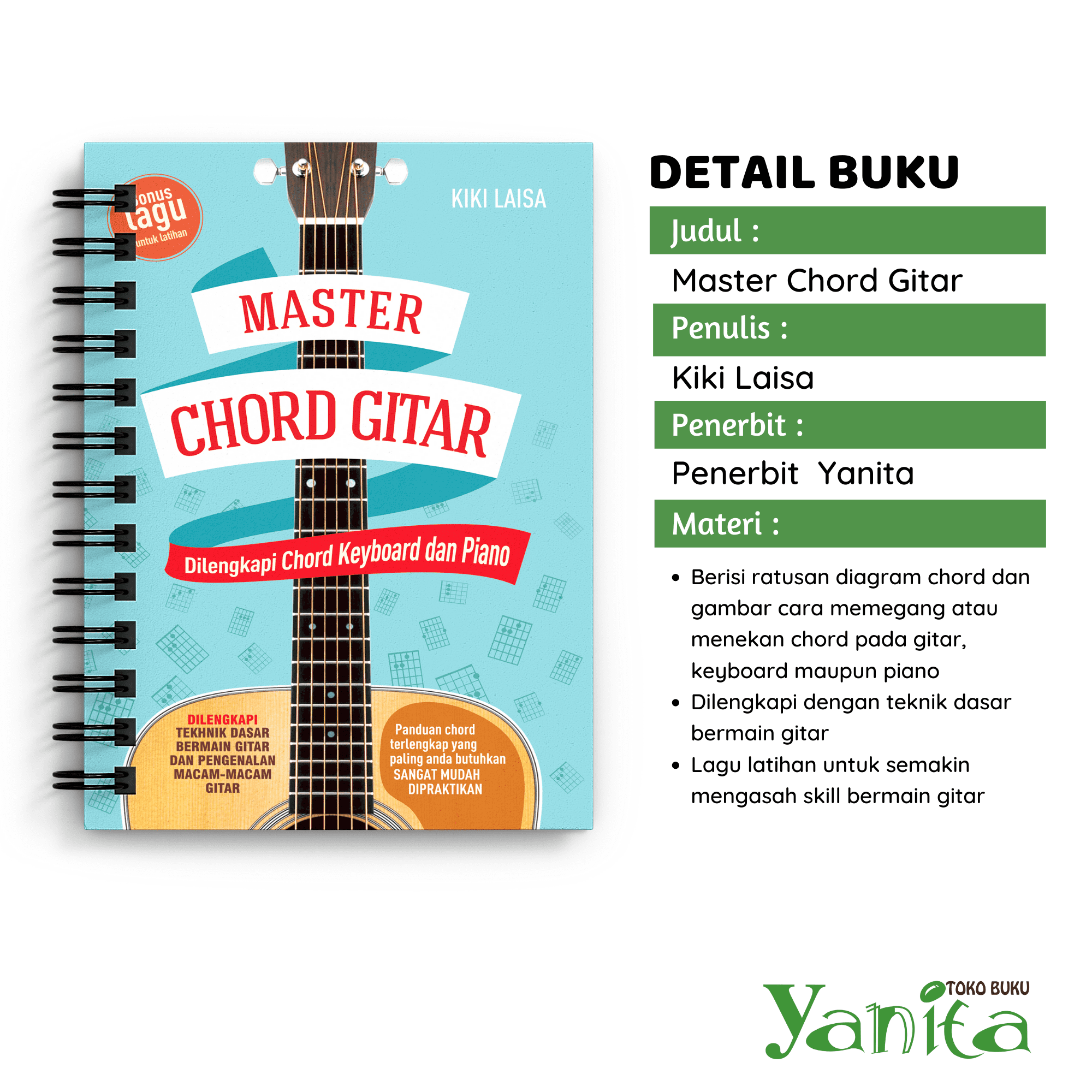 Detail Kunci Gitar Buku Harian Nomer 9