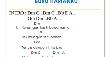 Detail Kunci Gitar Buku Harian Nomer 4