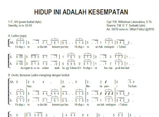 Detail Kunci Gitar Hidup Ini Adalah Kesempatan Nomer 4