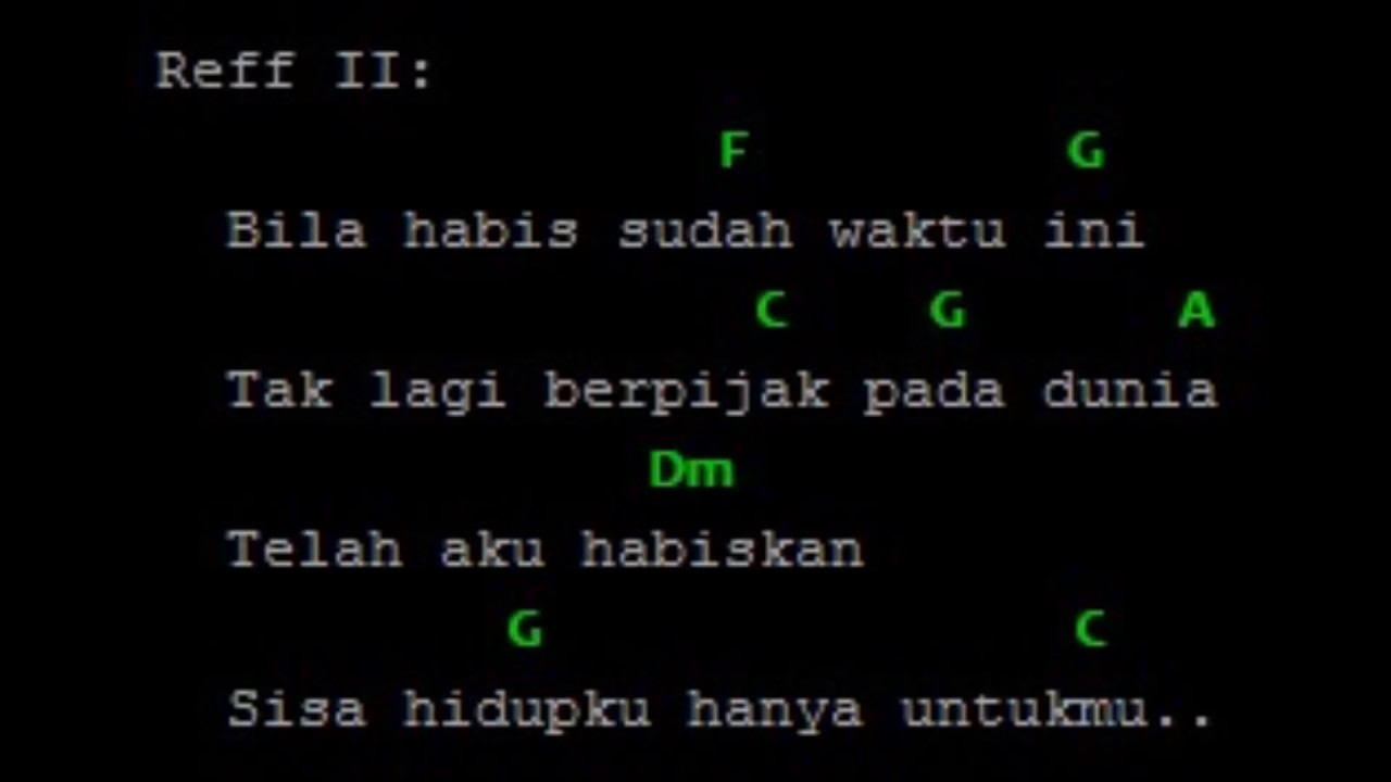 Detail Kunci Gitar Surat Untuk Kekasih Nomer 9