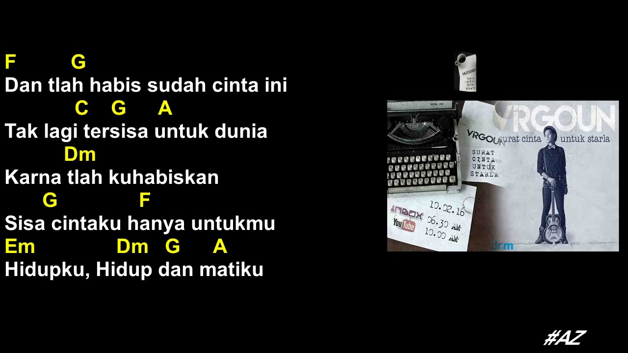 Detail Kunci Gitar Surat Untuk Starla Nomer 10