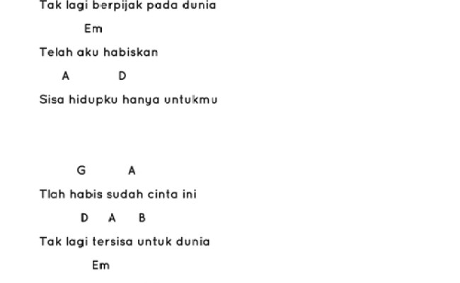 Detail Kunci Gitar Surat Untuk Starla Nomer 40