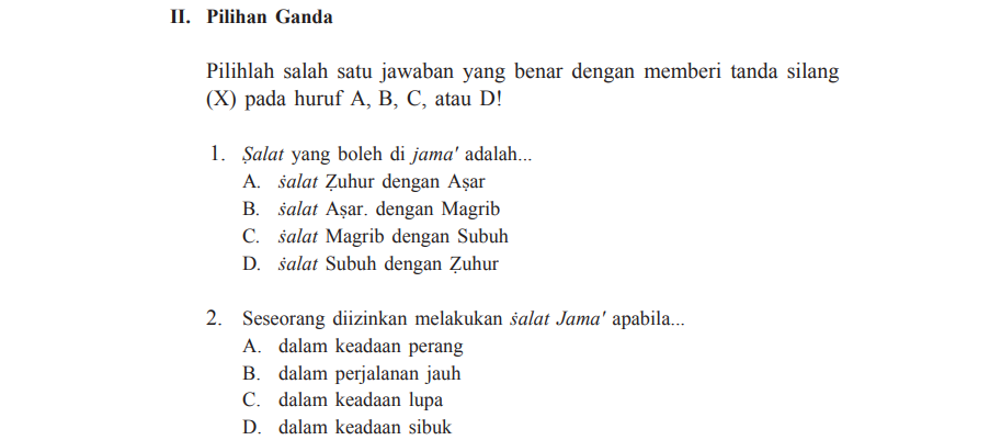 Detail Kunci Jawaban Buku Agama Islam Kelas 7 Kurikulum 2013 Nomer 22