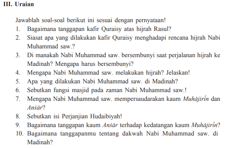 Detail Kunci Jawaban Buku Agama Islam Kelas 7 Kurikulum 2013 Nomer 33