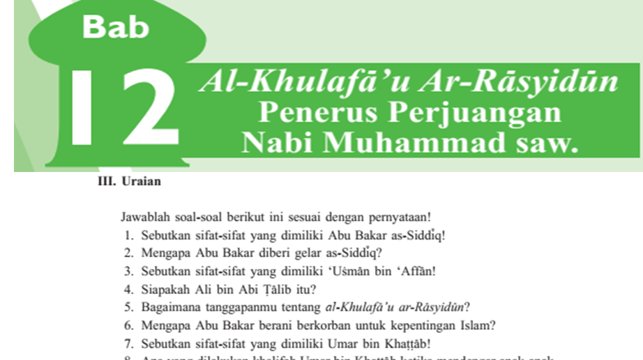 Detail Kunci Jawaban Buku Agama Islam Kelas 7 Kurikulum 2013 Nomer 50