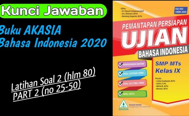 Detail Kunci Jawaban Buku Akasia Bahasa Indonesia 2019 Nomer 5