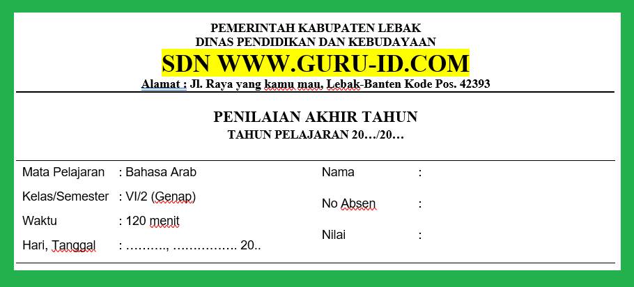 Detail Kunci Jawaban Buku Bahasa Arab Kelas 6 Kurikulum 2013 Nomer 35