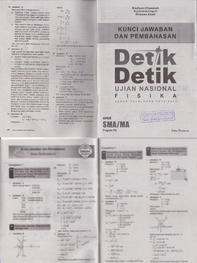 Detail Kunci Jawaban Buku Detik Detik Nomer 23