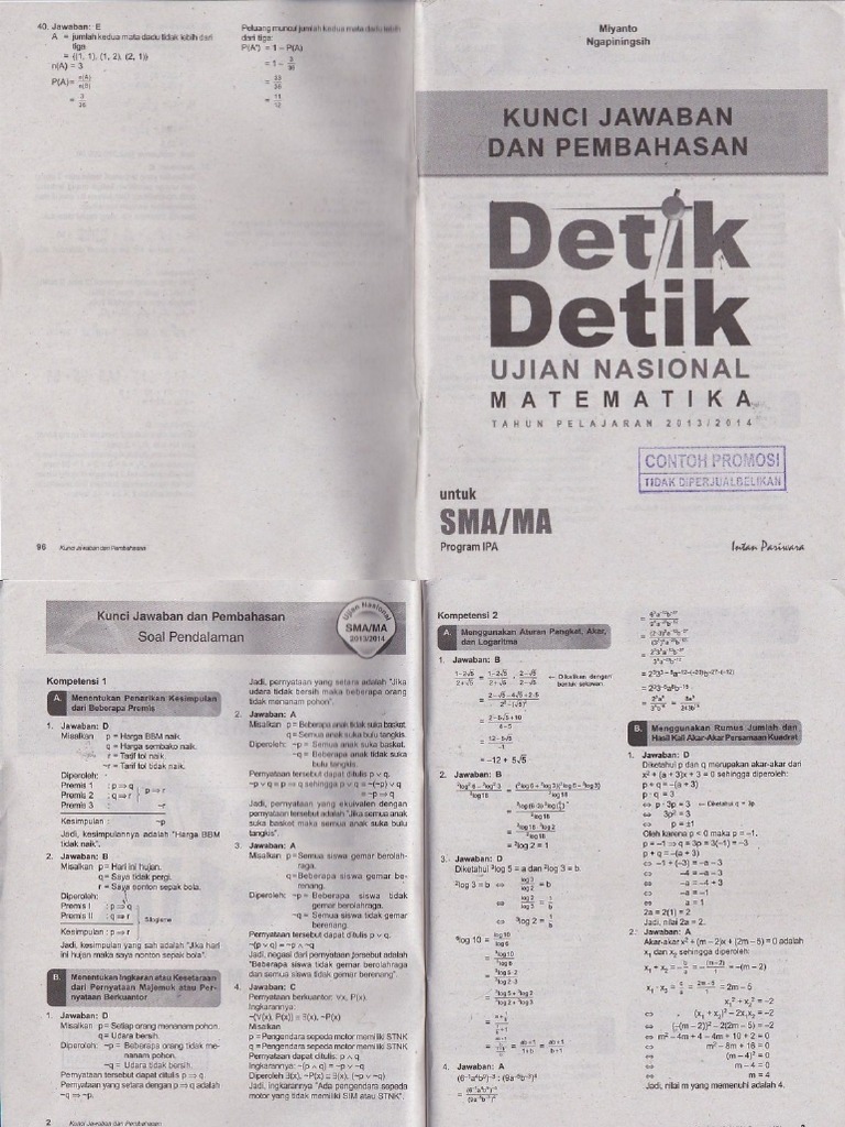 Detail Kunci Jawaban Buku Detik Detik Kelas 6 2020 Bahasa Indonesia Nomer 41