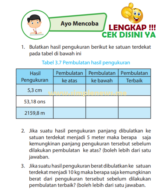 Detail Kunci Jawaban Buku Dunia Matematika Kelas 4 Nomer 27