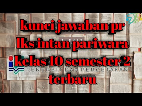 Detail Kunci Jawaban Buku Intan Pariwara Kelas 10 Semester 1 Nomer 33