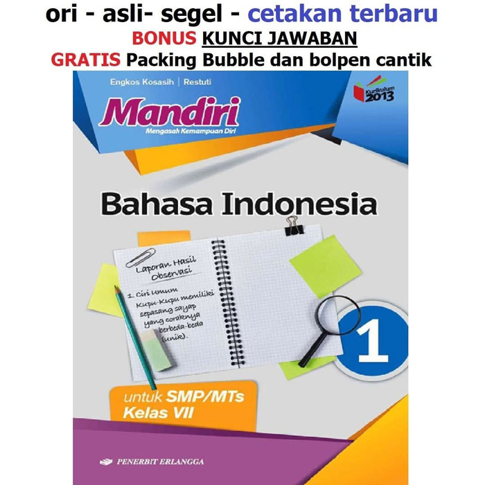 Detail Kunci Jawaban Buku Ipa Terpadu Kelas 7 Penerbit Erlangga Nomer 38