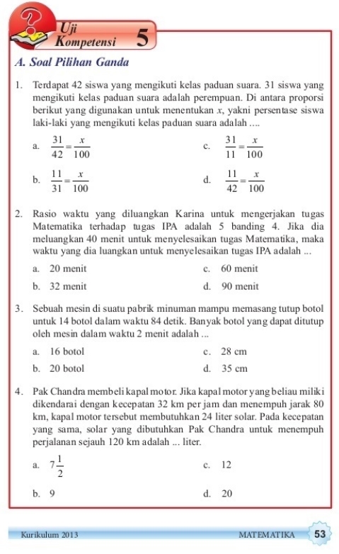 Detail Kunci Jawaban Buku Lks Matematika Kelas 7 Semester 1 Nomer 14