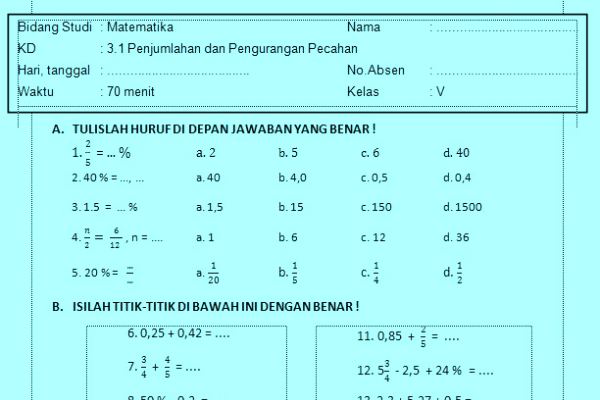 Detail Kunci Jawaban Buku Matematika Kelas 5 Kurikulum 2013 Nomer 26