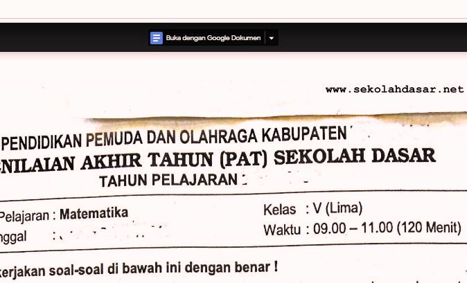 Detail Kunci Jawaban Buku Matematika Kelas 5 Kurikulum 2013 Nomer 49