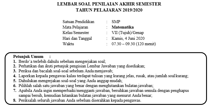 Detail Kunci Jawaban Buku Matematika Kelas 7 Nomer 56