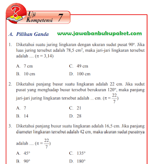 Detail Kunci Jawaban Buku Matematika Kelas 8 Kurikulum 2013 Semester 1 Nomer 55