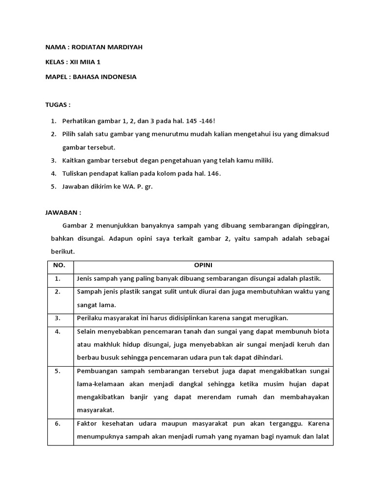 Detail Kunci Jawaban Buku Paket Bahasa Indonesia Kelas Xii Kurikulum 2013 Nomer 33