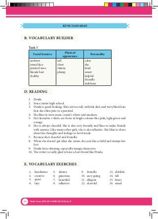 Detail Kunci Jawaban Buku Paket Bahasa Inggris Kelas 10 Kurikulum 2013 Nomer 18