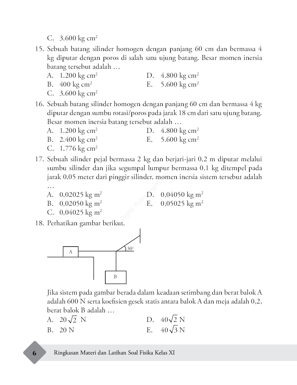 Detail Kunci Jawaban Buku Paket Fisika Kelas 11 Kurikulum 2013 Nomer 10
